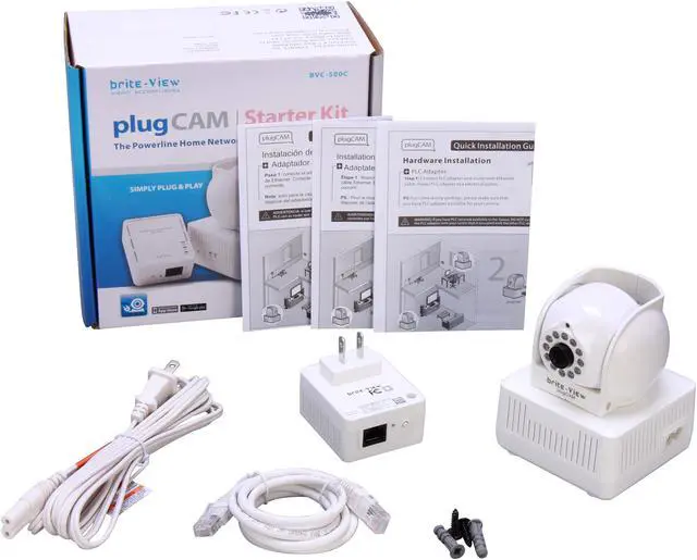 Alt view image 9 of 9 - brite-View BVC-500C 640 x 480 MAX Resolution RJ45 Powerline Home Network Camera Kit