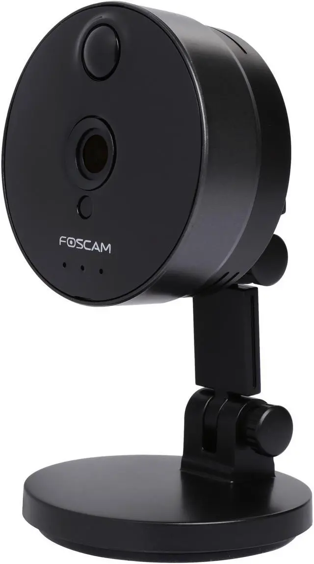 Alt view image 2 of 7 - Foscam C1 Indoor HD 720P Wireless Plug and Play IP Camera, with IR-Cut, Night Vision, 115 Degree Super Wide Viewing Angle, PIR Detection, Rich Media Message Push (Black)