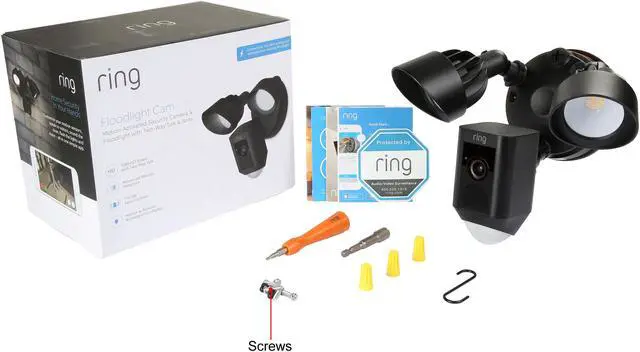 Alt view image 6 of 10 - Ring Floodlight Cam, Motion-Activated HD Security Camera with built-in Floodlights, a Siren Alarm and Two-Way Talk (Black)