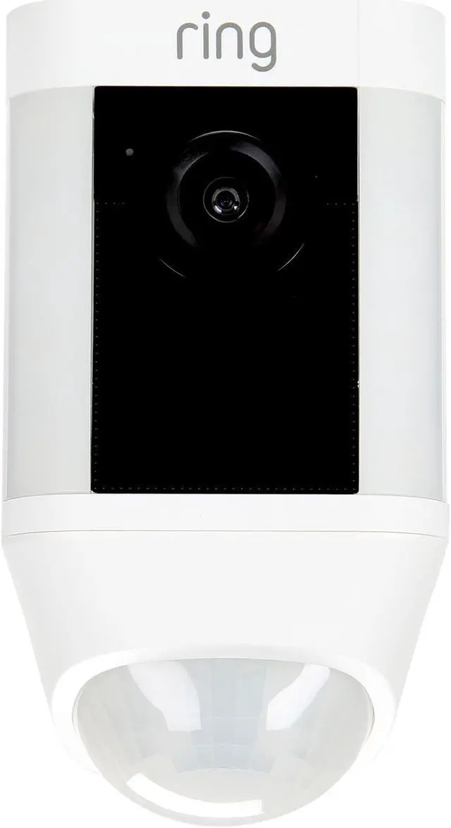 Alt view image 2 of 9 - Ring Spotlight Cam Battery HD Security Camera with Built Two-Way Talk and a Siren Alarm, White