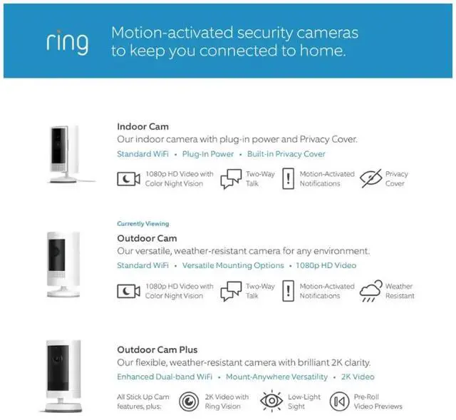 Alt view image 6 of 6 - Ring - Outdoor Cam (Stick Up Cam) Indoor/Outdoor Wire Free 1080p Security Camera - White