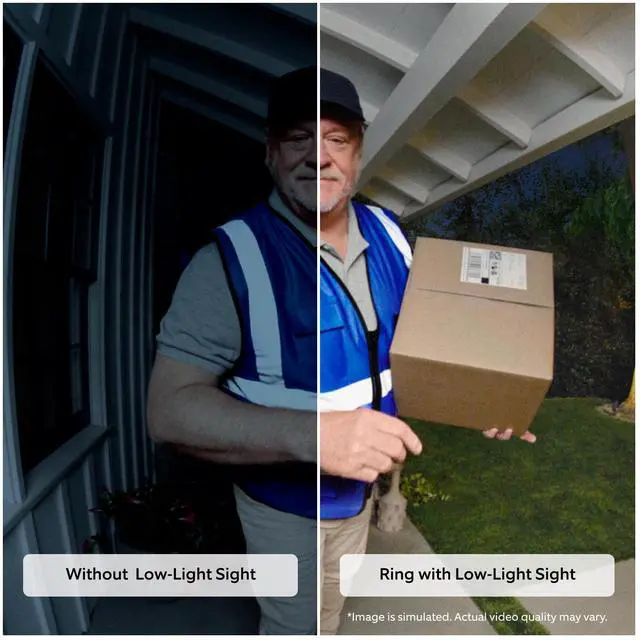 Alt view image 2 of 3 - Ring Wired Doorbell Plus (2nd Gen), Nickel Silver