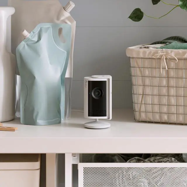 Alt view image 3 of 3 - Ring Indoor Cam Plus - 2K Indoor Security Camera, Two-Way Talk, Remote Siren, Customizable Motion Zones, Compact Plug-In Design, White