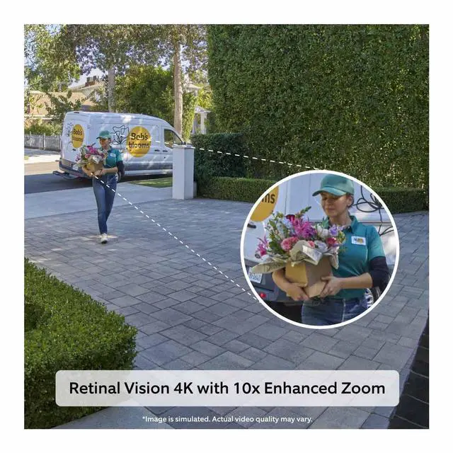 Alt view image 3 of 4 - Ring Battery Doorbell 4K Pro (2nd Gen) - 10x Enhanced Zoom, 3D Motion Detection, WiFi 6, Two-Way Talk with Audio+, Deep Silver
