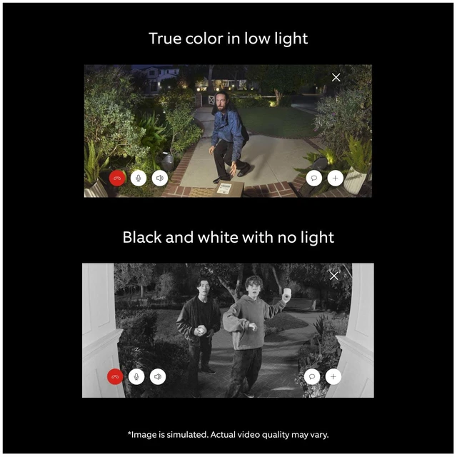 Alt view image 4 of 4 - Ring Battery Doorbell 2K Plus (2nd Gen) - 6x Enhanced Zoom, 140 Degree Head-to-Toe FOV, Advanced Motion Detection, WiFi 6, Nickel Silver
