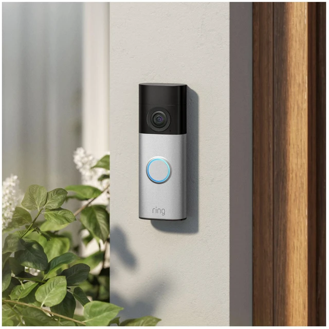 Alt view image 2 of 4 - Ring Battery Doorbell 2K Plus (2nd Gen) - 6x Enhanced Zoom, 140 Degree Head-to-Toe FOV, Advanced Motion Detection, WiFi 6, Nickel Silver