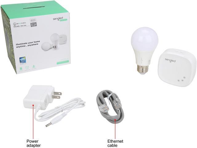 Alt view image 9 of 8 - Sengled Element Classic Starter Kit (2 x A19 Bulbs + 1 x Hub) - Soft White 2700K Smart LED, Works with Alexa & Google Assistant, E21-G14W