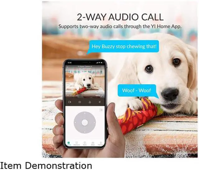 Alt view image 4 of 6 - Kami Home Security Camera System 1080P HD Indoor Smart Cam, Motion-Activated with 2.4G/5G Dual-Band Wi-Fi, 1 Year Free Cloud Storage, Kami/YI Home APP