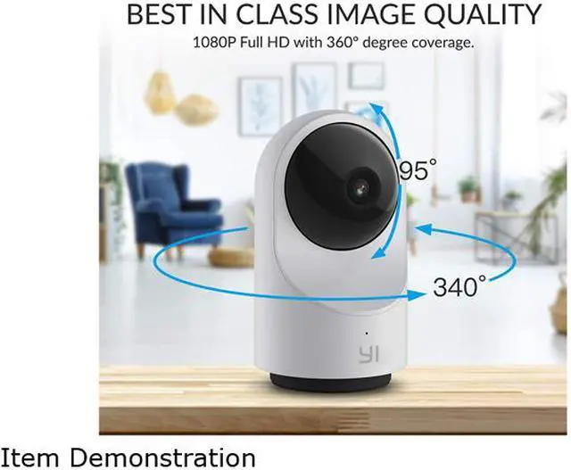 Alt view image 3 of 6 - Kami Home Security Camera System 1080P HD Indoor Smart Cam, Motion-Activated with 2.4G/5G Dual-Band Wi-Fi, 1 Year Free Cloud Storage, Kami/YI Home APP
