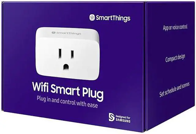 Alt view image 6 of 8 - Samsung Smartthings GP-WOU019BBBWD SmartThings Wifi Smart Plug & Outlet
