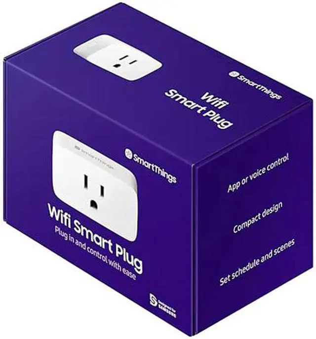 Alt view image 8 of 8 - Samsung Smartthings GP-WOU019BBBWD SmartThings Wifi Smart Plug & Outlet
