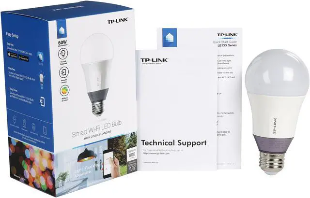 Alt view image 5 of 5 - TP-LINK Kasa Smart Wi-Fi LED Bulb LB130 (A19 Bulb, E26 Fitting, 800 Lumens 60W, 2500K-9000K) Color Changing, Dimmable Light, and Compatible with Google Home and Amazon Echo Alexa