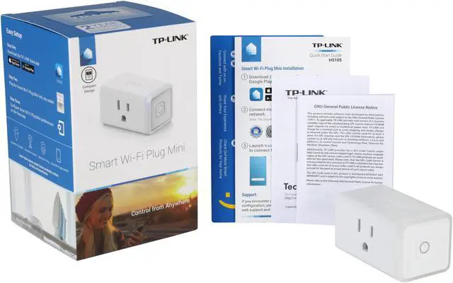 Alt view image 6 of 6 - TP-LINK HS105 Smart Plug Mini, Wi-Fi Enabled, Control Your Electronics from Anywhere, Energy Saving, Compatible with Google Home and Amazon Echo Alexa