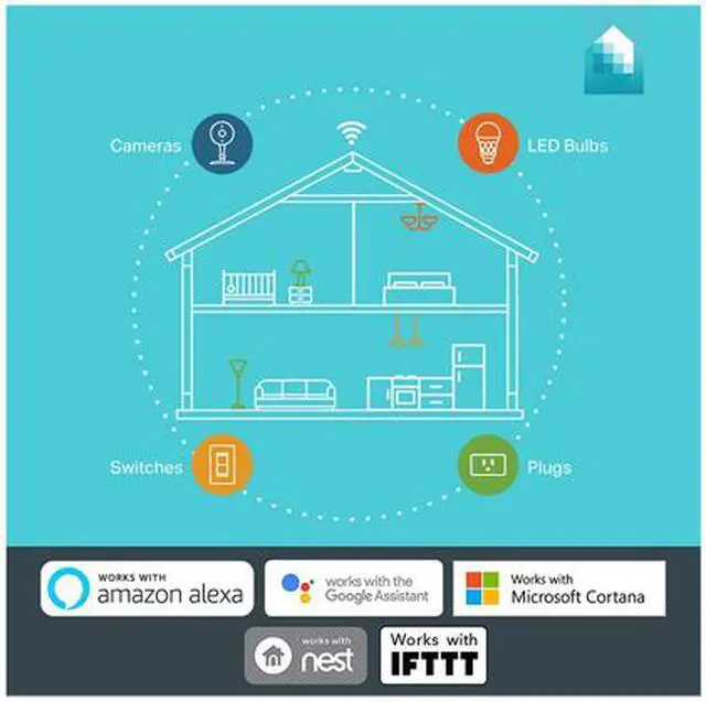 Alt view image 9 of 20 - Kasa Smart Dimmer Switch HS220, Single Pole, Needs Neutral Wire, 2.4GHz Wi-Fi Light Switch Works with Alexa and Google Home, UL Certified,, No Hub Required