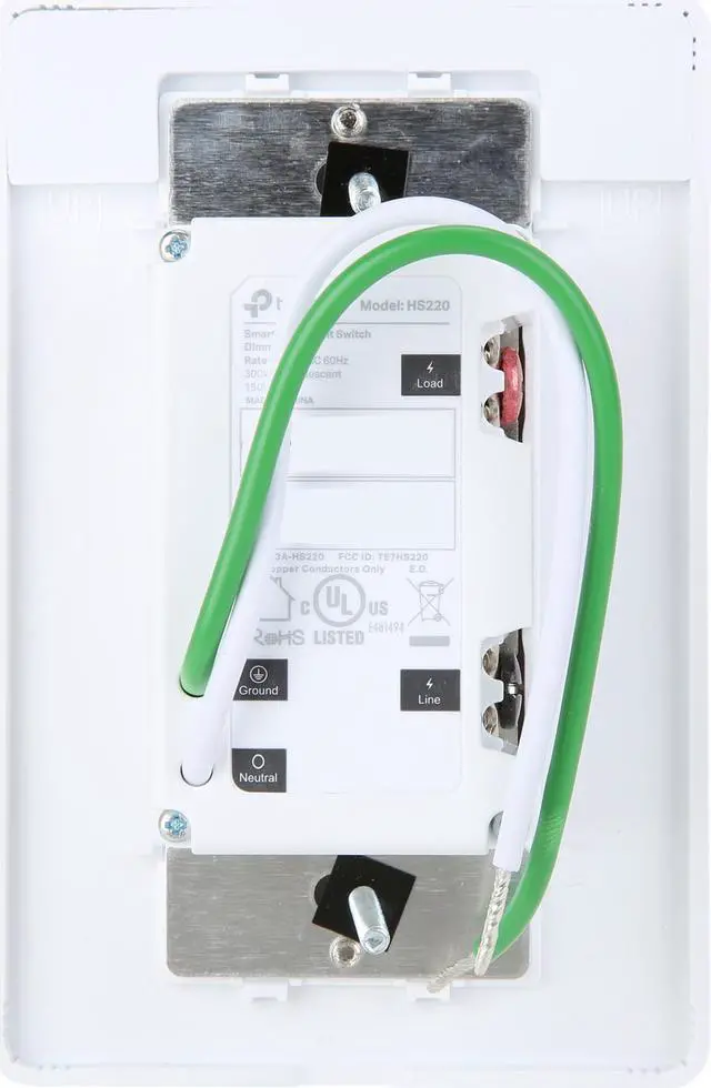 Alt view image 5 of 20 - Kasa Smart Dimmer Switch HS220, Single Pole, Needs Neutral Wire, 2.4GHz Wi-Fi Light Switch Works with Alexa and Google Home, UL Certified,, No Hub Required