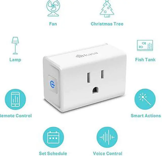 Alt view image 2 of 8 - Kasa Smart Plug Mini 15A, Smart Home Wi-Fi Outlet Works with Alexa, Google Home & IFTTT, No Hub Required, UL Certified, 2.4G WiFi Only, 4-Pack (EP10P4)