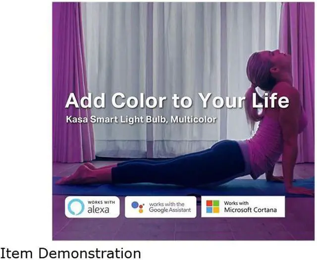 Alt view image 6 of 9 - Kasa Smart Bulbs, Full Color Changing Dimmable WiFi LED Light Bulb Compatible with Alexa and Google Home, A19, 9.5W 850 Lumens,2.4Ghz only, No Hub Required 4-Pack(KL130P4)