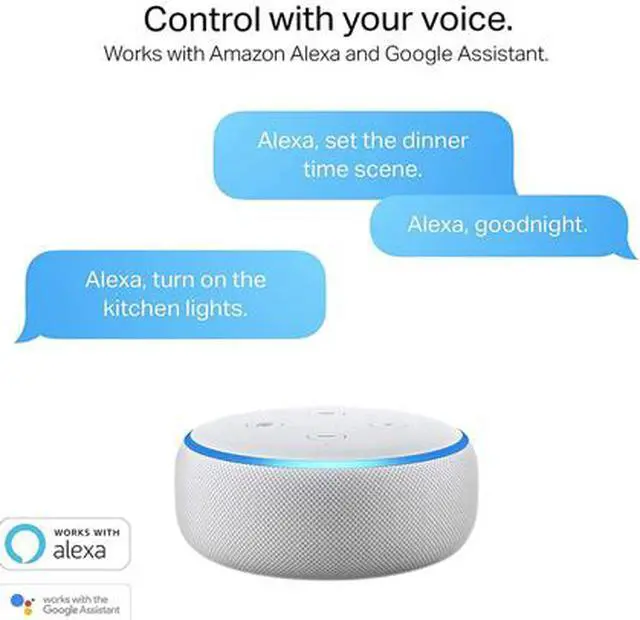 Alt view image 2 of 9 - Kasa Smart Bulbs, Full Color Changing Dimmable WiFi LED Light Bulb Compatible with Alexa and Google Home, A19, 9.5W 850 Lumens,2.4Ghz only, No Hub Required 4-Pack(KL130P4)