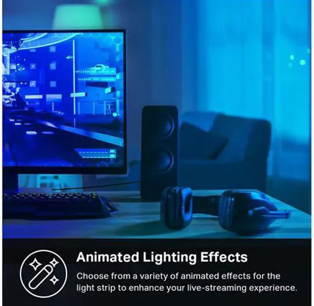 Alt view image 6 of 6 - Kasa Smart LED Light Strip, 50 Color Zones RGBIC, 16.4 ft. Wi-Fi LED Strip Works with Alexa, Google Assistant & SmartThings, High Brightness with 16 Million Colors, Trimmable (KL420L5)
