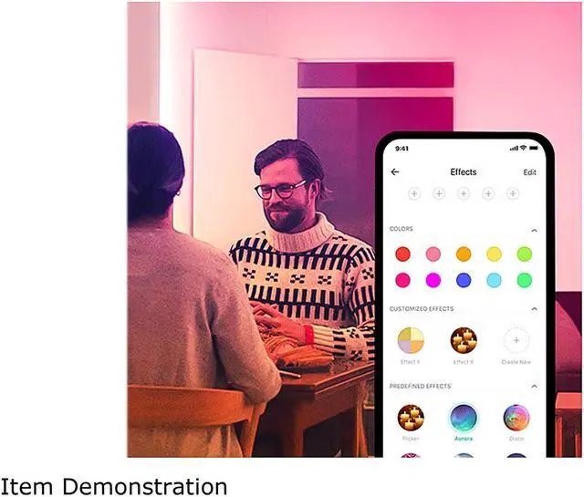 Alt view image 4 of 6 - Kasa Smart LED Light Strip, RGB, 32.8ft(2 Rolls of 16.4ft.) Wi-Fi LED Strip Works w/ Alexa & Google Assistant, High Brightness, Trimmable, Up to 25,000 Hours, Multicolor