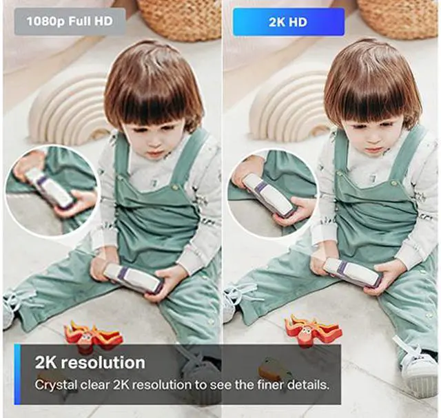 Alt view image 4 of 7 - TP-Link Tapo 2K Pan Tilt Security Camera for Baby Monitor, Dog Camera w/ Motion Detection, 2-Way Audio Siren, Night Vision, Cloud &SD Card Storage (Up to 256 GB), Works with Alexa & Google Home (C210)