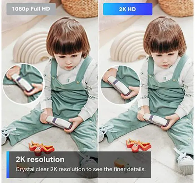 Alt view image 3 of 7 - TP-Link Tapo 2K Pan/Tilt Security Camera for Baby Monitor, Dog Camera w/ Motion Detection, 2-Way Audio, Siren, Night Vision, Cloud & SD Card Storage, Works with Alexa & Google Home, 2-Pack (C210P2)