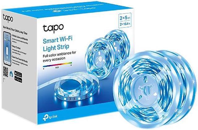 Alt view image 9 of 9 - TP-Link Tapo Smart LED Light Strip, 16M RGB Colors, Sync-to-Sound, 4 Rolls of 16.4ft. Connected to One Controller, Works w/ Alexa & Google Home, Trimmable, No Hub Required, 2.4GHz Wi-Fi (Tapo L900-20)