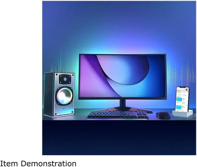 Alt view image 4 of 8 - TP-Link Tapo Smart LED Light Strip, 16M RGB Colors, Sync-to-Sound, 16.4ft, Wi-Fi LED Lights Works w/ Alexa & Google Assistant, Trimmable, No Hub Required (Tapo L900-5)