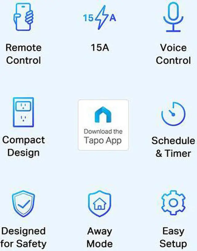 Alt view image 3 of 5 - TP-Link Tapo Smart Plug Mini 15A, Smart Home Wi-Fi Plug, Super Easy Setup, Compatible with Alexa & Google Home, No Hub Required, UL Certified, 2.4G WiFi Only, White, Tapo P105(4-Pack)
