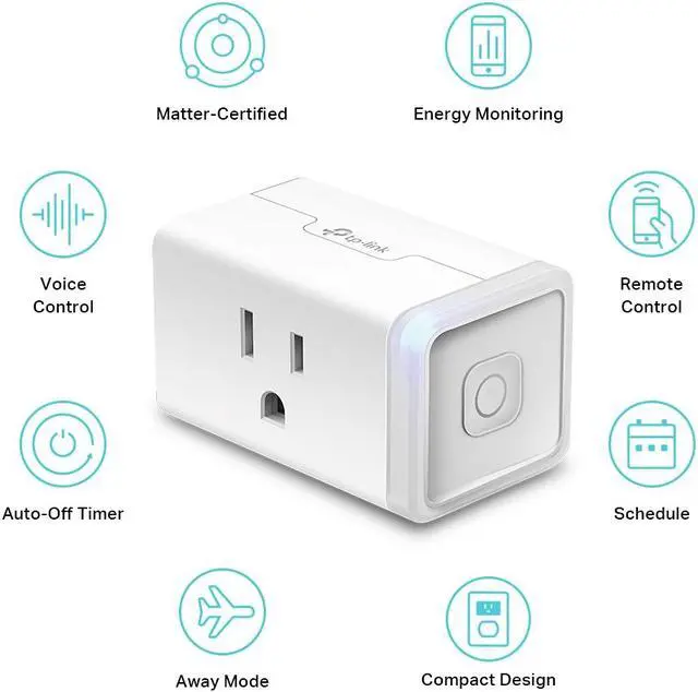Alt view image 2 of 8 - TP-Link KP125MP2 Kasa Smart Wi-Fi Plug Slim, Energy Monitoring