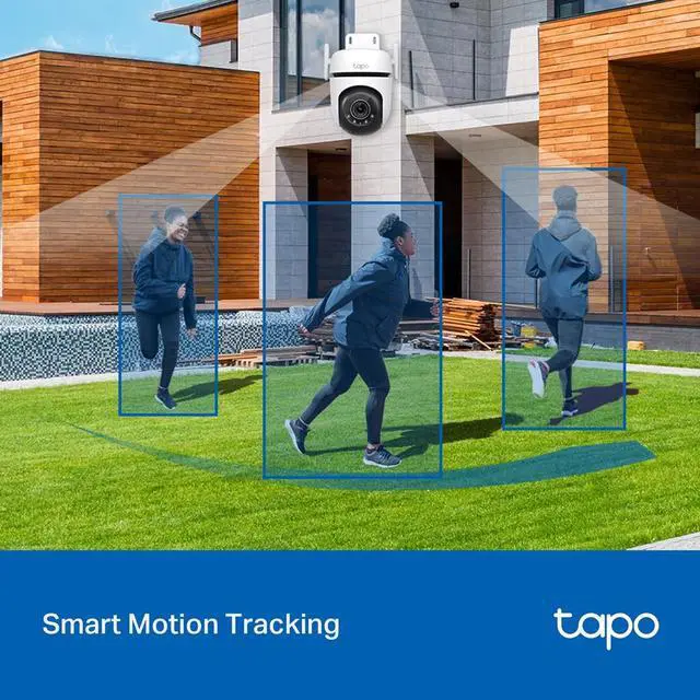 Alt view image 8 of 9 - TP-Link Tapo 2K QHD Outdoor Pan/Tilt Wi-Fi Security Camera, 360° View, Motion Tracking, Color Night Vision, Free Person/Vehicle/Motion Detection, Cloud & SD Card Storage, 24/7 Recording (Tapo C520WS)