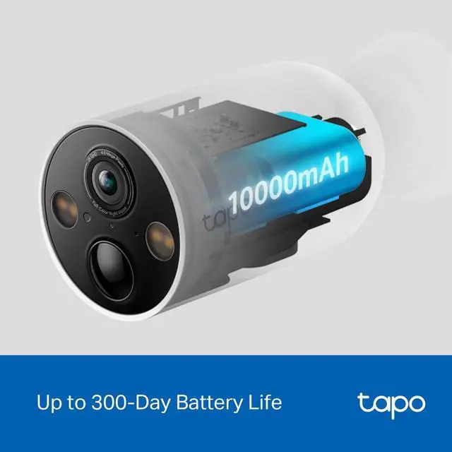 Alt view image 4 of 7 - TP-Link Tapo Wire-Free MagCam, Indoor/Outdoor 2K Battery Powered Smart Security Camera, Magnetic Mount, Starlight Color Night Vision, Person/Pet/Vehicle Detection, SD/Cloud Storage, 2.4GHz Wi-Fi (Tapo C425)