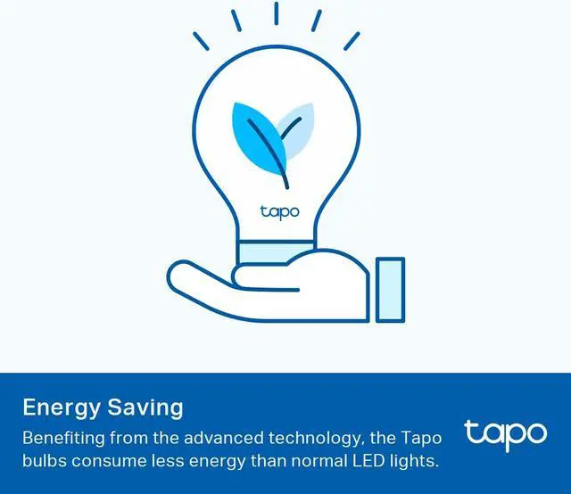 Alt view image 5 of 7 - TP-Link Tapo Smart Light Bulbs, 800 Lumens (60W Equivalent), 2700K Soft Warm White LED Bulb, Dimmable, Compatible with Alexa and Google Home, No Hub Required, A19 E26, Tapo L510E(4-Pack)