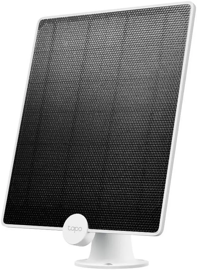Main image of TP-Link Tapo Solar Panel, Long-Lasting Charging Power with High-Efficiency Solar Cells, IP65 Weatherproof, 360° Adjustable Angle, Compatible with Battery Cameras