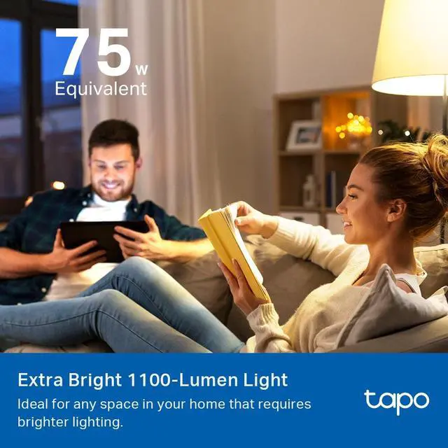 Alt view image 8 of 8 - TP-LINK Tapo L535E Smart WiFi Light Bulb, Matter-Certified, Multicolor | Pack of 2