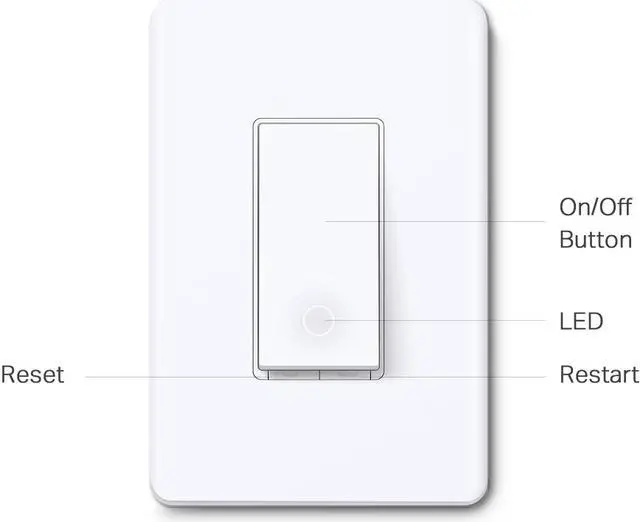 Alt view image 4 of 7 - TP-LINK Tapo S505 Smart Wi-Fi Light Switch, Matter | Pack of 2