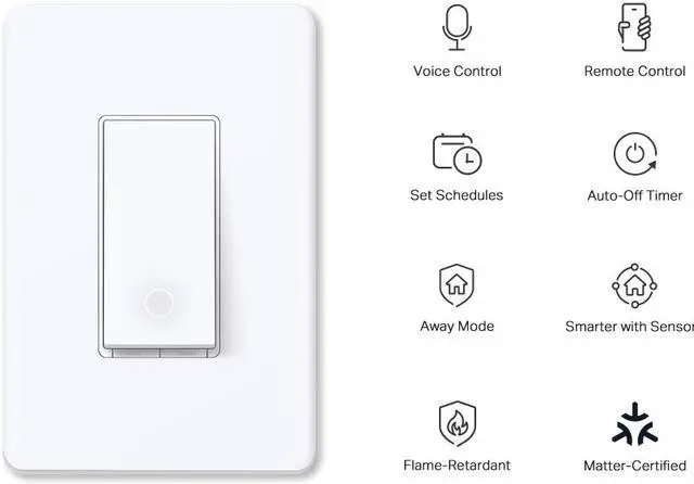 Alt view image 5 of 7 - TP-LINK Tapo S505 Smart Wi-Fi Light Switch, Matter | Pack of 2