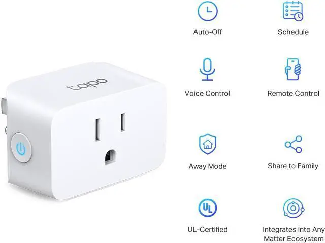 Alt view image 4 of 9 - TP-LINK Tapo P125M Mini Smart Wi-Fi Plug | Pack of 3