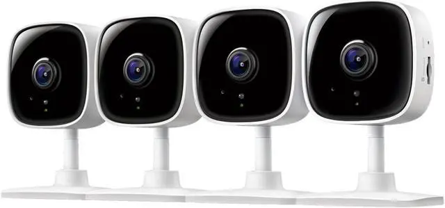 Main image of TP-Link Tapo Smart Home Security WiFi Camera, Records in 1080p (Full HD) | Up to 40 ft Night Vision | Up to 512 GB microSD Card Slot | C100(4-Pack)