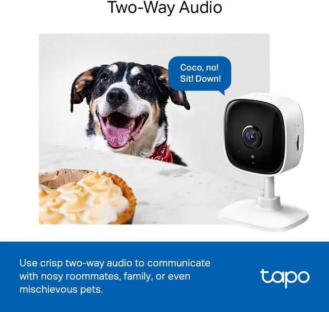 Alt view image 4 of 6 - TP-Link Tapo Smart Home Security WiFi Camera, Records in 1080p (Full HD) | Up to 40 ft Night Vision | Up to 512 GB microSD Card Slot | C100(4-Pack)