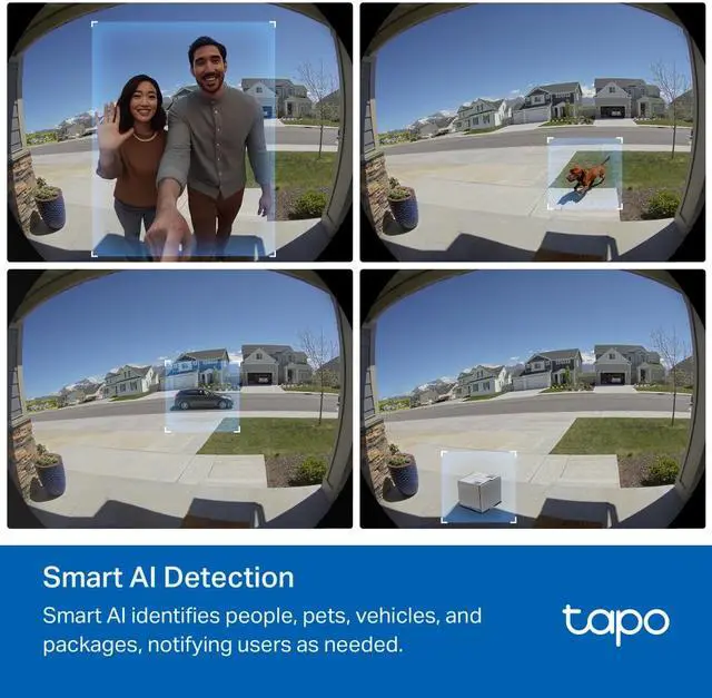 Alt view image 4 of 6 - TP-LINK Tapo D235 Smart Doorbell