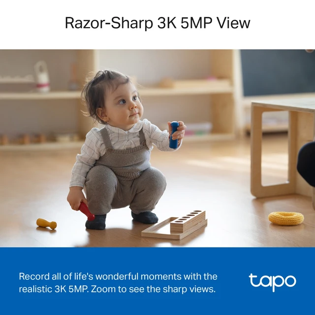 Alt view image 4 of 10 - TP-LINK Tapo C230 2880 x 1620 MAX Resolution Wireless Pan/Tilt AI Home Security Wi-Fi Camera