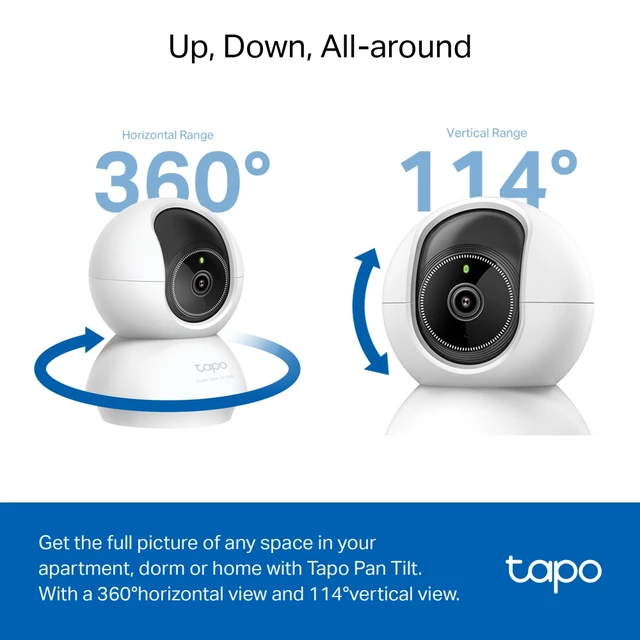Alt view image 5 of 10 - TP-LINK Tapo C230 2880 x 1620 MAX Resolution Wireless Pan/Tilt AI Home Security Wi-Fi Camera