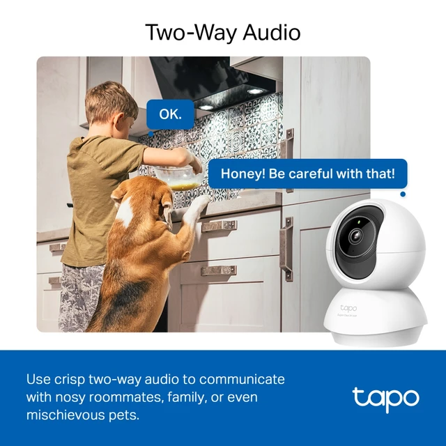 Alt view image 6 of 10 - TP-LINK Tapo C230 2880 x 1620 MAX Resolution Wireless Pan/Tilt AI Home Security Wi-Fi Camera