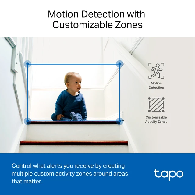 Alt view image 8 of 10 - TP-LINK Tapo C230 2880 x 1620 MAX Resolution Wireless Pan/Tilt AI Home Security Wi-Fi Camera