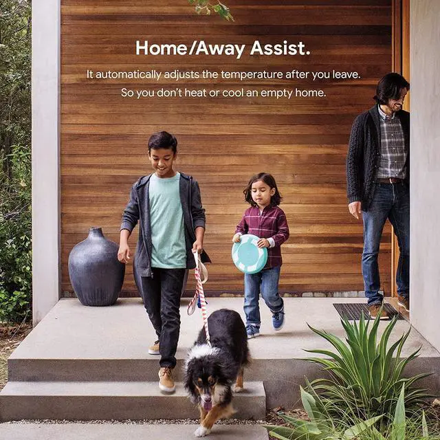 Alt view image 8 of 12 - Google Nest Learning Thermostat - Programmable Smart Thermostat for Home - 3rd Generation Nest Thermostat - Compatible with Alexa - Black-Renewed