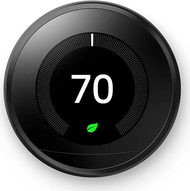 Main image of Google Nest Learning Thermostat - Programmable Smart Thermostat for Home - 3rd Generation Nest Thermostat - Compatible with Alexa - Black-Renewed