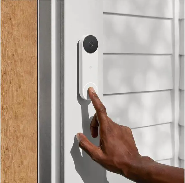 Alt view image 8 of 11 - Google Nest Doorbell w/ battery, Snow - Certified Renewed