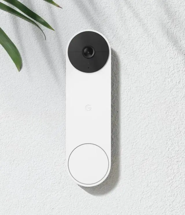 Alt view image 5 of 11 - Google Nest Doorbell w/ battery, Snow - Certified Renewed