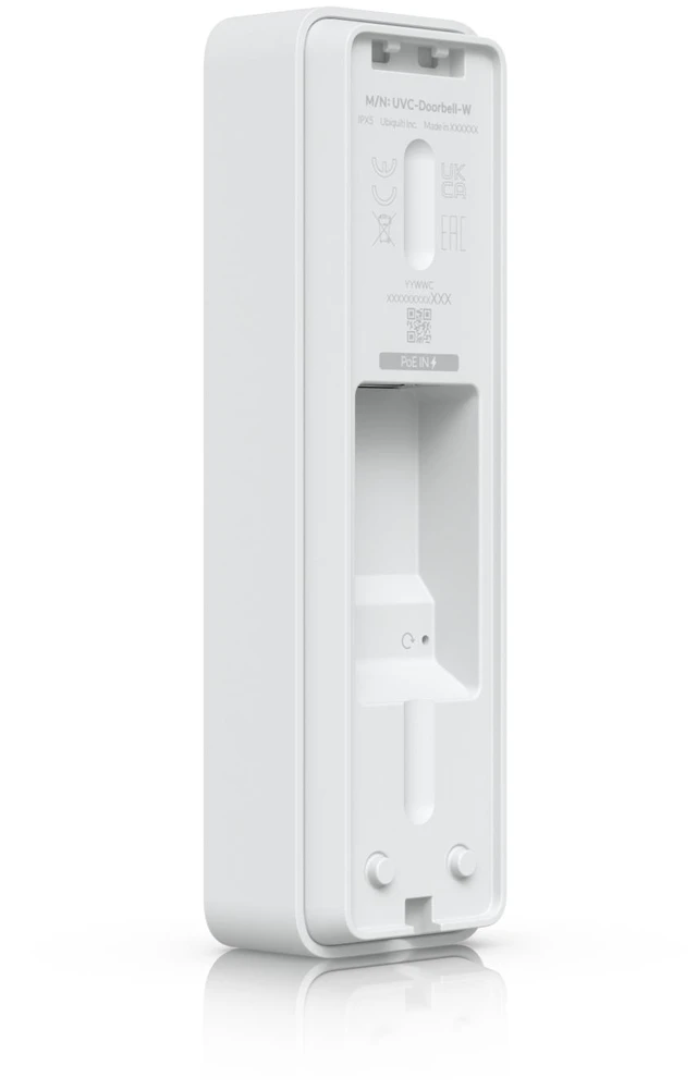 Alt view image 6 of 8 - Ubiquiti UniFi Protect Doorbell Lite, 5MP PoE Video Doorbell Camera, Two-Way Audio, IR Night Vision, IPX5, White (UVC-DOORBELL-LITE-W)